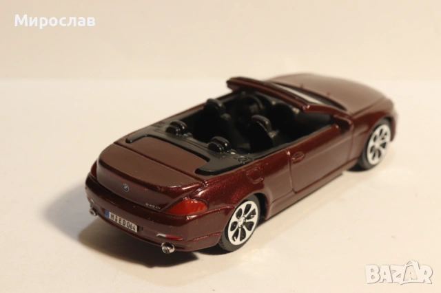 1:43 BBURAGO BMW 6 КОЛИЧКА МОДЕЛ, снимка 7 - Колекции - 53378241