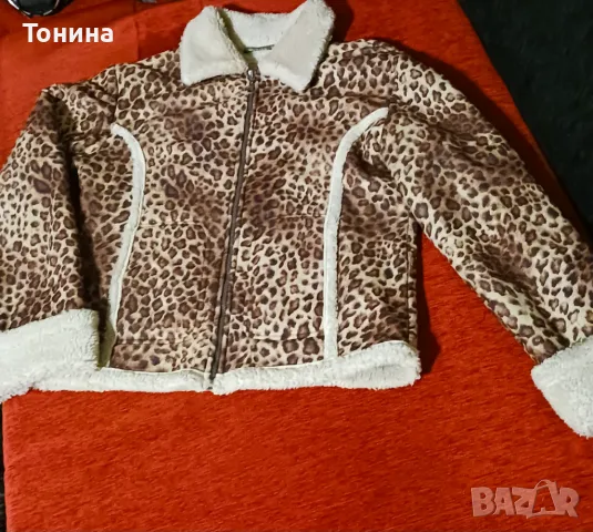 Дамско тигрово еко кожухче и дамски тигрови боти, снимка 6 - Якета - 48199206