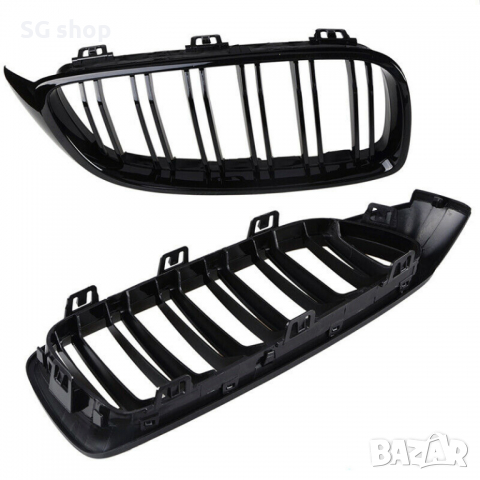 Бъбреци Решетки За БМВ BMW F32 F33 F36 Черен Гланц М4 Тип След 2013, снимка 8 - Аксесоари и консумативи - 36125399