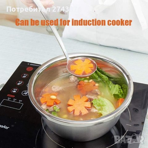 КОМПЛЕКТ КУПА С ЦЕДКА 2В1,ИНОКС,РАЗМЕР-24СМ ,ИНДУКЦИЯ, снимка 8 - Съдове за готвене - 40507209