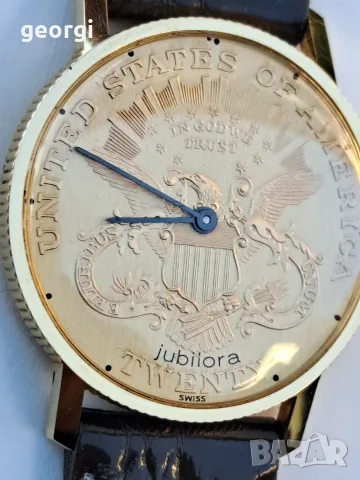 швейцарски механичен часовник Jubilora, снимка 4 - Мъжки - 56353309