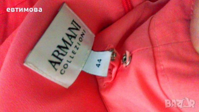 Рокля лен, Armani, размер IT 44, снимка 13 - Рокли - 41376538