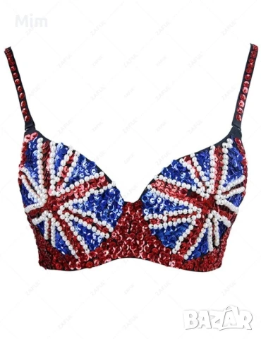 М Сутиен с мъниста и пайети 