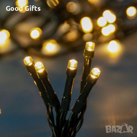 Коледни лампички в топло бяло, 700 LED диода с програми на светене, снимка 2 - Лед осветление - 42715184