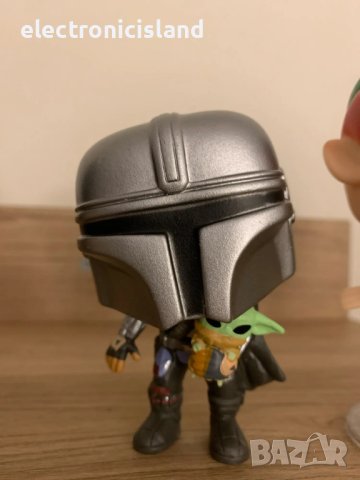 Нова POP! Star Wars Mandalorian with the child Grogu, ръчно изработена екшън фигурка, снимка 2 - Фигурки - 44313795