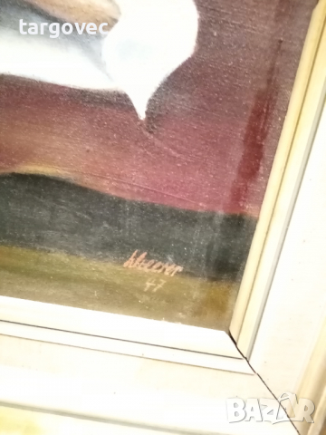 Уникат акт масло върху платно, снимка 2 - Антикварни и старинни предмети - 36196163