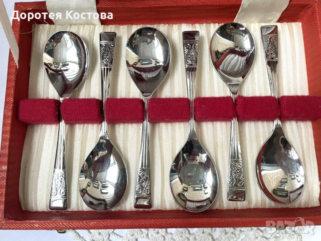 Красив комплект от Англия в оригиналната му кутия, снимка 2 - Антикварни и старинни предмети - 52641559