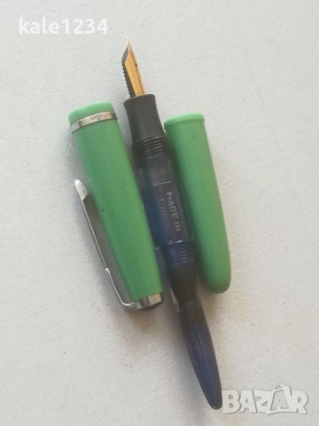 Стара писалка. Малка. Китайска. Vintage. Made in CINA. Позлатено перо , снимка 3 - Антикварни и старинни предмети - 39533669