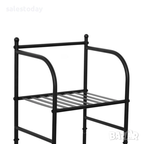 Етажерка за цветя, книги, хавлии и др., Метална стойка за баня, 116см, снимка 3 - Етажерки - 51844769