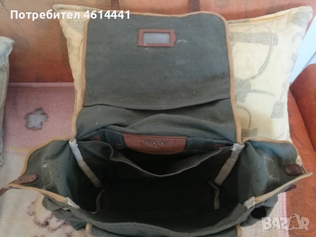  ЛОВНА ЧАНТА раница  40х50 см БРЕЗЕНТ ПОЧТИ НОВА, снимка 9 - Екипировка - 52119872