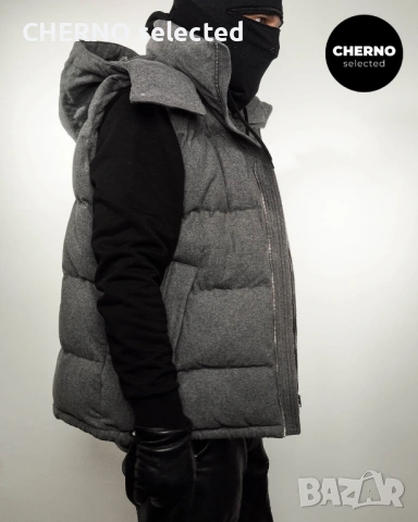 Мъжки пухен елек с качулка MANGO Hooded Puffer Vest – размер XXL, снимка 13 - Якета - 53772970