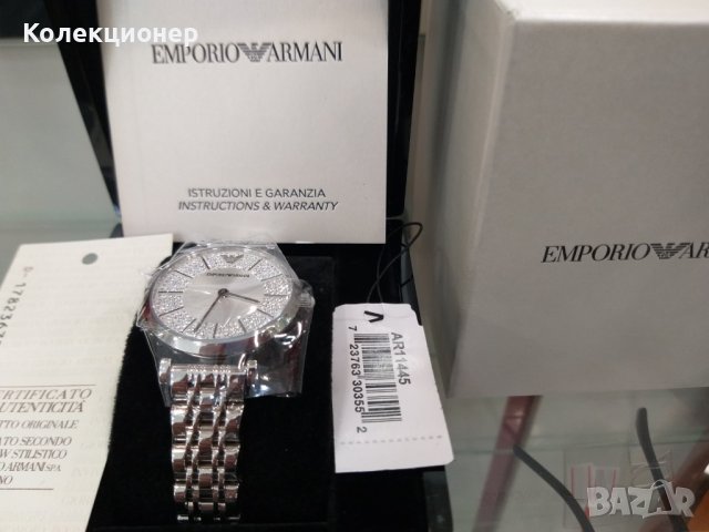 Оригинален дамски часовник Emporio Armani с камъни, снимка 3 - Дамски - 41103479