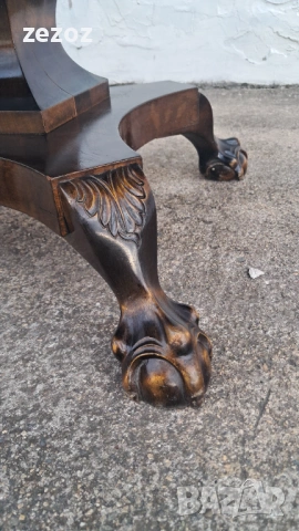 Антикварна маса за карти, снимка 4 - Маси - 53030381