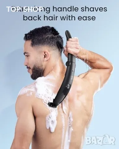 Нова Безжична Самобръсначка Мъжка NUBACK Мощна и Водоустойчива за тяло гръб, снимка 2 - Електрически самобръсначки - 49970909