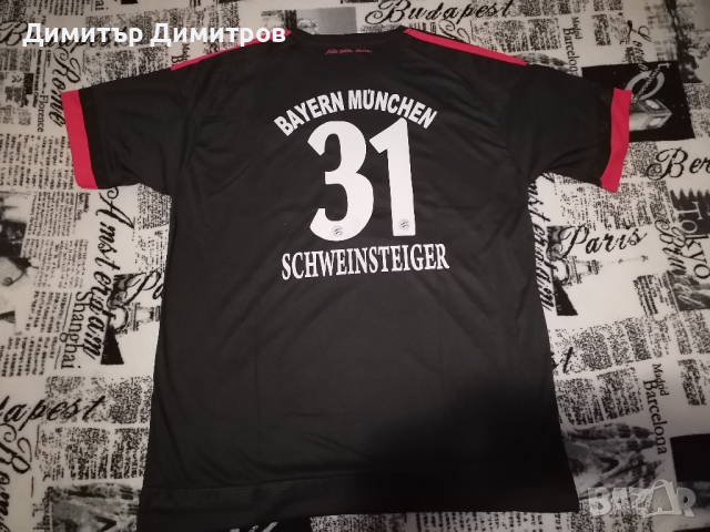 Тениска на Байерн Мюнхен - ШВАЙНЩАЙГЕР , снимка 2 - Футбол - 44508941