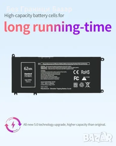 Нова лаптоп Батерия за Dell Inspiron 7577 7773 G3 G5 G7 33YDH 4000mAh 62Wh, снимка 3 - Батерии за лаптопи - 55974302