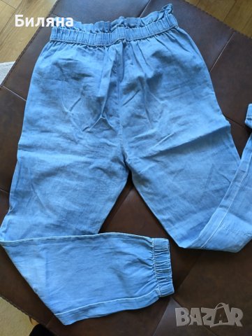 Детски широки дънки панталон 146 см, снимка 1 - Детски панталони и дънки - 40777614