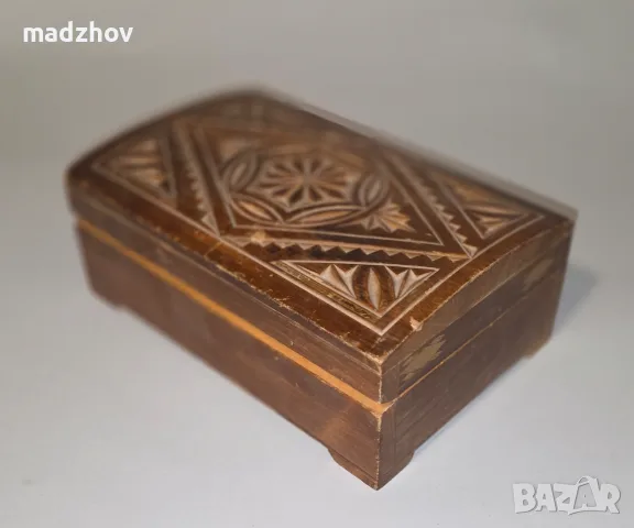 Съветска дървена шкатулка, снимка 4 - Антикварни и старинни предмети - 55934626