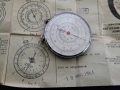 Логометричен измервателен уред, използван, с кутия, снимка 3