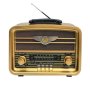 Класическо дървено радио с огромни размери GOLON RX-BT939, снимка 1 - Аудиосистеми - 41307961