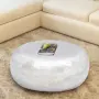 vidaXL Кована алуминиева маса за кафе, сребриста, снимка 2