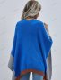 Дамска широка модна жилетка с цветни блокове, 2цвята - 023, снимка 8