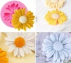 Комплект 4 броя молдове цветя маргаритки, снимка 3