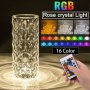 Кристална RGB лампа образуваща роза с дистанционно, снимка 1