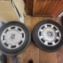 Метални джанти 14 инча, 4х100, 4бр,с тасове и гуми, снимка 3
