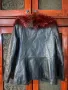 Дамско яке от естествена кожа с яка, снимка 2