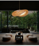 Висяща лампа от скандинавско дърво бамбукови тела висяща лампа японски стил, снимка 3