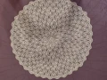 Изящна плетена покривка d105см, снимка 1