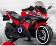 Акумулаторен МОТОР Kawasaki Ninja меки гуми с Кожена седалка 12V, снимка 11