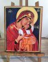 Икона на св. Богородица с Младенеца, снимка 1 - Икони - 41665056