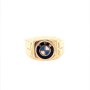 Златен мъжки пръстен 4,89гр. размер:68 14кр. проба:585 модел:18255-1, снимка 1 - Пръстени - 41565299