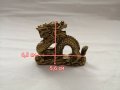 Сувенир малка статуетка китайски дракон в бронзов цвят , снимка 2