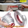 Декоративна хром лента за автомобил,15 метра, самозалепваща - КОД 4537, снимка 1