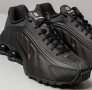 Nike Shox R4 Black Черни Мъжки Маратонки с Кутия Найк 40-45 Номер , снимка 3