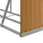 vidaXL Поставка за дърва, дървесен вид, 234x45x100 см, стомана, снимка 7