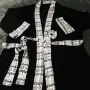 Черно ,бял Дамски Халат, снимка 2