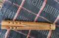 Стара дървена свирка с дърворезба , снимка 1