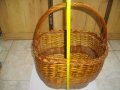 Стара Битова Кошница От Ракита-Голяма-Отлична-540х380х270мм-От Соца, снимка 9