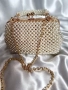 Дамска чанта и перли и метална рамка , снимка 10