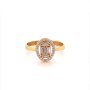 Златен дамски пръстен 1,39гр. размер:56 14кр. проба:585 модел:17795-6