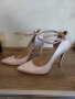 Елегантни бледорозови кожени обувки, марка Sara Pen, снимка 1 - Дамски обувки на ток - 40197303