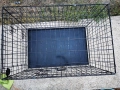 транспортна клетка метална сгъваема 90x60x65см за куче, стационар, снимка 6