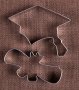 Дипломиране завършване Диплома Шапка Тога абитуриент метална форма резец сладки бисквитки фондан , снимка 2