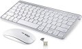 Нова Безжична клавиатура и мишка USB донгъл Съвместими с iMac MacBook, снимка 1 - Аксесоари за Apple - 41896061