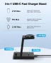 3 в 1 зарядна станция - ADADPU зарядна станция за iPhone и iWatch с 30W USB C адаптер, снимка 2