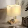 Нощна лампа HOMCOM, USB портове, снимка 8
